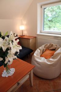 Postel nebo postele na pokoji v ubytování Apartment Pri Leju