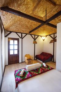 En eller flere senge i et værelse på Etno selo Moj Zavičaj