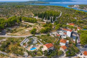 Villa Bravura Milna Brac з висоти пташиного польоту