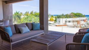 Istumisnurk majutusasutuses Manta Cove by Horizon Holidays