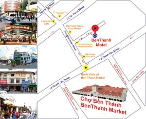 a map of the city of berlin and the main attractions at Ben Thanh Motel in Ho Chi Minh City