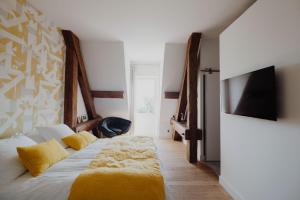 TV a/nebo společenská místnost v ubytování La Villa Guy & Spa - Teritoria