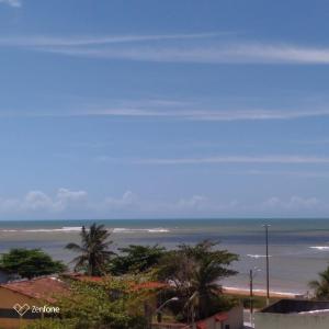 a view of a beach with trees and the ocean at Pousada Brisa do Mar in Aracruz +25 photos