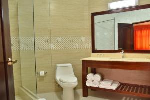 Vonios kambarys apgyvendinimo įstaigoje Hotel Grand A View
