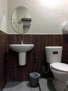 Koupelna v ubytování Chato Hostel