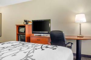 Televízia a/alebo spoločenská miestnosť v ubytovaní Sleep Inn & Suites Airport Milwaukee
