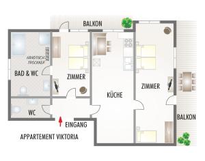 The floor plan of Appartements Spitaler