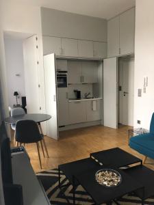 Kuchyň nebo kuchyňský kout v ubytování Hotel Vauban