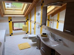 Koupelna v ubytování Haus Am Wiesbach
