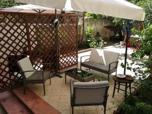 A patio or other outdoor area at BELLA PALERMO