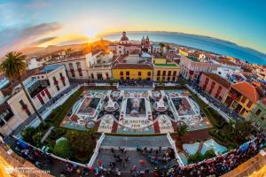 an aerial view of the city of naples at Hotel Rural Victoria - La Orotava in La Orotava +19 photos