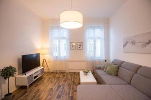 TV a/nebo společenská místnost v ubytování FAMILY Apartment OSTRAVA