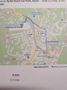 A bird's-eye view of The Unicorn inn 