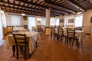 A restaurant or other place to eat at Acquarello