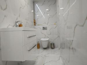 Kúpeľňa v ubytovaní Slnečný apartmánový dom Oslany