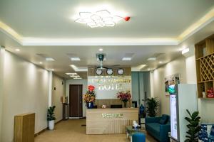 a lobby of a new ayurvedic hub at New Sky Airport Hotel in Noi Bai