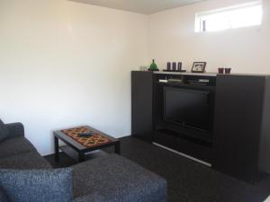 Kuchyň nebo kuchyňský kout v ubytování Ártún Apartment
