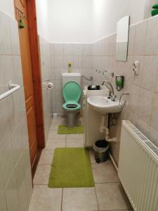 A bathroom at Kis Rigó vendégház