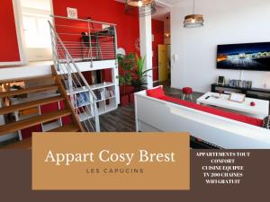 Κάτοψη του Appart Cosy Brest (les Capucins)