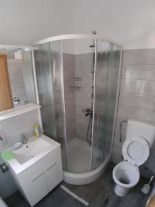 Koupelna v ubytování Apartments Žile
