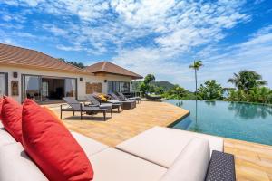 an image of a villa with a swimming pool at 5 Bedroom Sea View Villa Bubbles SDV376 By Samui Dream Villas in Mae Nam