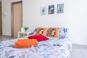 Cama o camas de una habitación en PV21 Setapak Wangsamaju Melawati 15 min to KLCC- 2ROOM