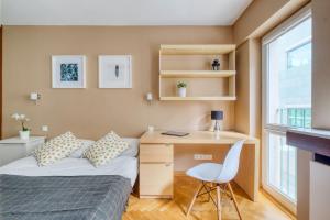 Χώρος καθιστικού στο Noctis Apartment Śliska