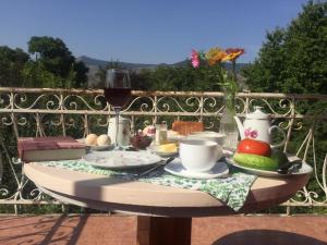 Balkon oz. terasa v nastanitvi Oasis