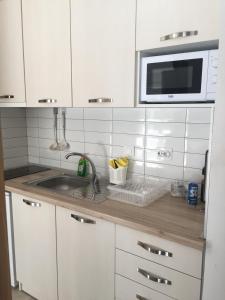 A kitchen or kitchenette at MAGO APARTMENTS