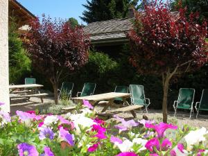 Zahrada ubytování Hôtel Bellachat