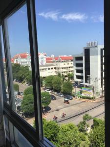 Nespecifikovaný výhled na destinaci Udon Thani nebo výhled na město při pohledu z hotelu
