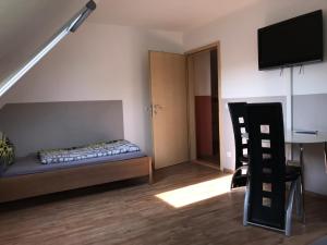 Postel nebo postele na pokoji v ubytování Ferienwohnung Asum