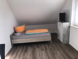 Postel nebo postele na pokoji v ubytování Ferienwohnung Asum