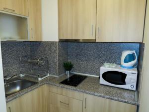 A kitchen or kitchenette at Rivendell Apartments Borovets Gardens Deluxe Studios