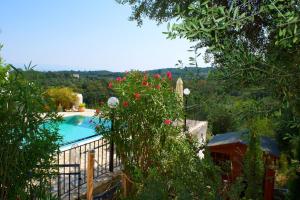 Bazén v ubytování Villa dionysus nebo v jeho okolí
