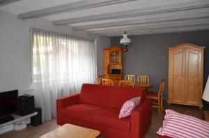TV a/nebo společenská místnost v ubytování Immeuble Panorama