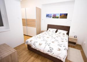 Posteľ alebo postele v izbe v ubytovaní Good choice apartment Zagreb