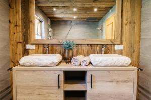 Postel nebo postele na pokoji v ubytování Ferienhaus Bognerhof