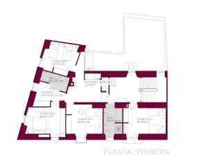Plan piętra w obiekcie CASA REHABILITADA SIGLO XVIII
