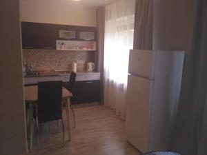 Kuchyň nebo kuchyňský kout v ubytování Piramida Apartments