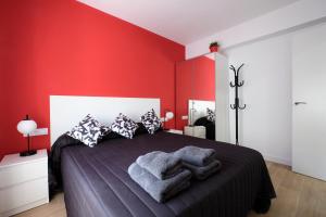 Ein Bett oder Betten in einem Zimmer der Unterkunft Ever House - ALCALA DIVA 1 ROOFTOP