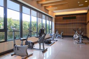 The fitness centre and/or fitness facilities at Hotel Modern Puli