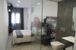 Koupelna v ubytování Hostal Sanmar