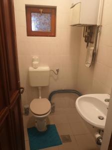 un piccolo bagno con servizi igienici e lavandino di DAVID-IN 3 a Zagabria