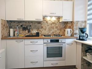 Šiauliai Central Spot Apartment - Draugystes pr. tesisinde mutfak veya mini mutfak