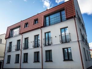 Budova, kde se aparthotel nachází