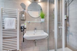 Koupelna v ubytování Hotel Strandschlösschen