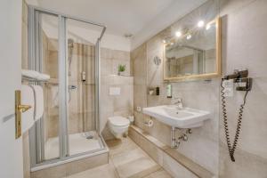 Koupelna v ubytování Hotel Strandschlösschen