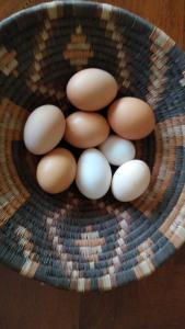 サンタ・テレーザ・ディ・リーヴァにあるAppartamenti Mantarro Travel and Livingの卵の束