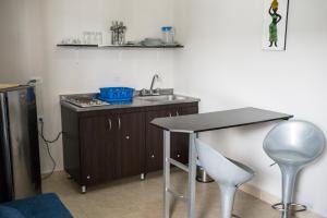 Köök või kööginurk majutusasutuses Caribbean Island Hotel